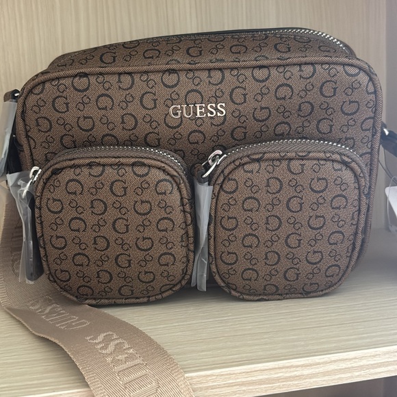 Guess Tan Logo Belt Bag for Men - Picture 1 of 1